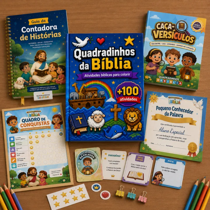 Coleção Completa da Bíblia em quadradinhos com os 3 bônus inclusos
